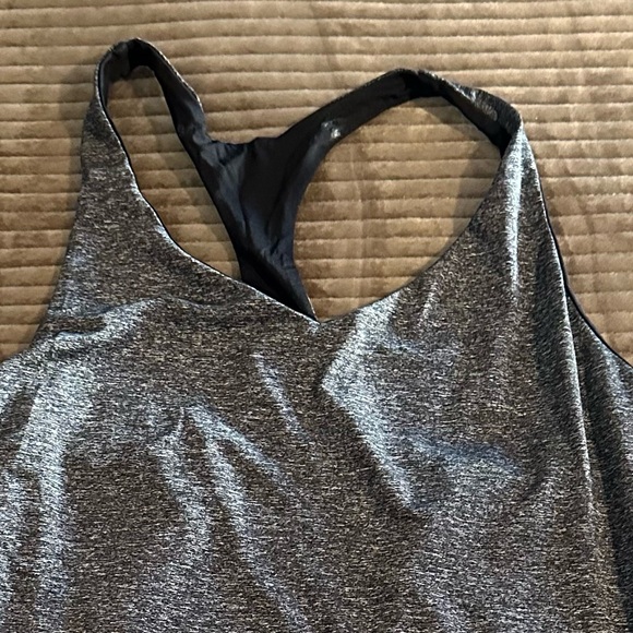 Victoria’s Secret VSX Heather Gray Black Racerback Tank - Picture 4 of 8